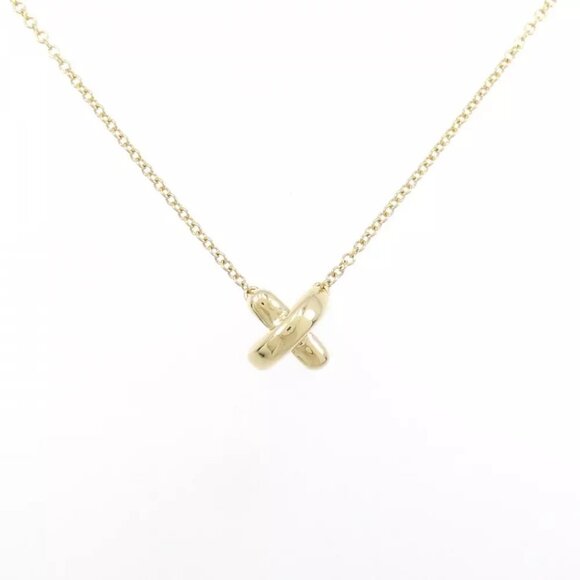Authentic Tiffany & Co. Cross Stitch Necklace - Picture 1 of 6